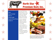 Tablet Screenshot of northstarbeef.com